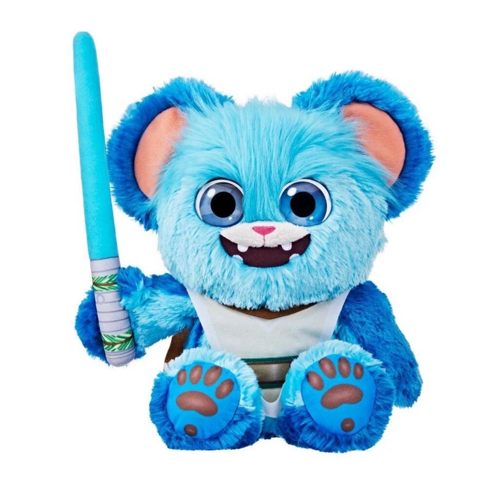 Star Wars Young Jedi Adventures Fuzzy Nubs Plush Toy Soft Fur Lightsaber